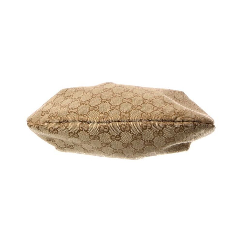 Gucci Beige Gg Canvas Bamboo Bag (Authentic Pre-Loved) - Picture 3 of 4